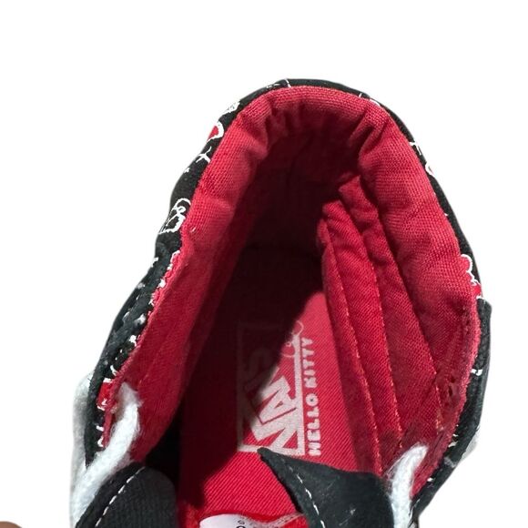 Vans Hello Kitty Black and Red High-Top Shoes. Women’s size 7.5, men’s size 6. - Picture 9 of 10